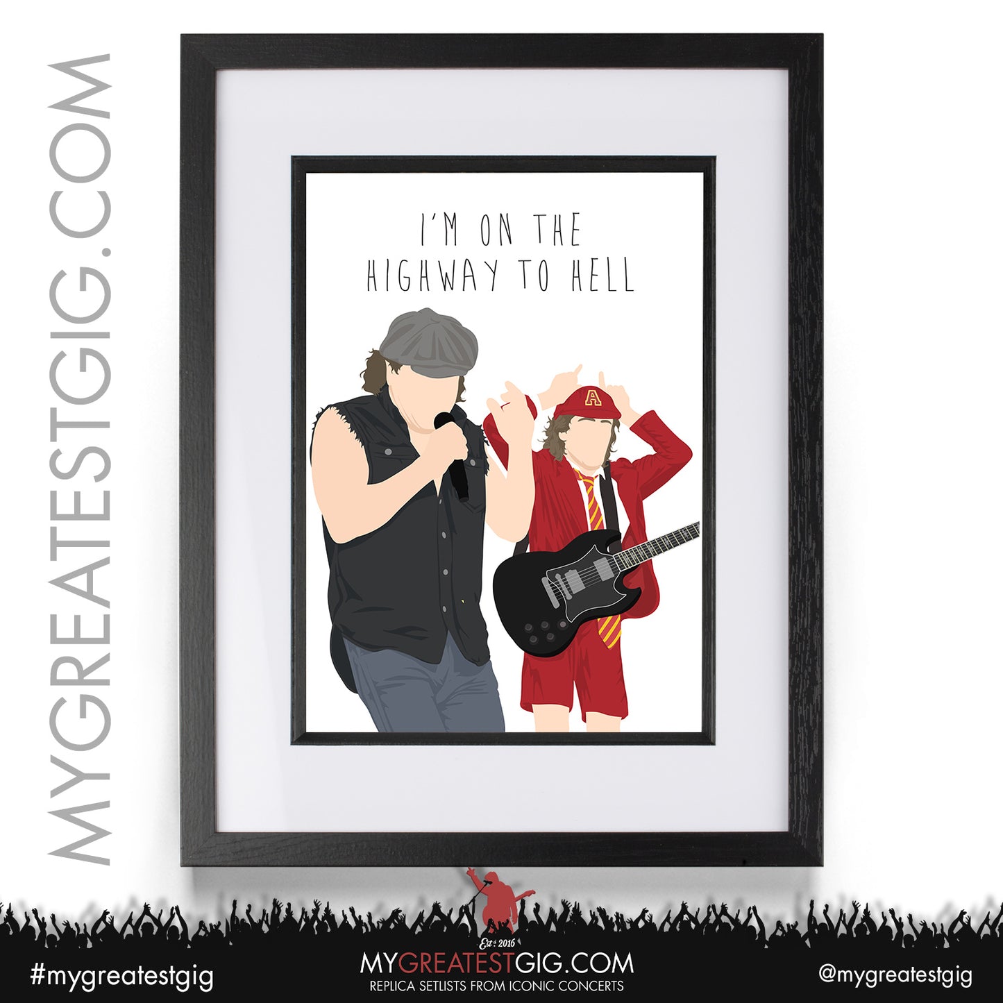AC/DC - Lyrics Posters, Prints & Cards