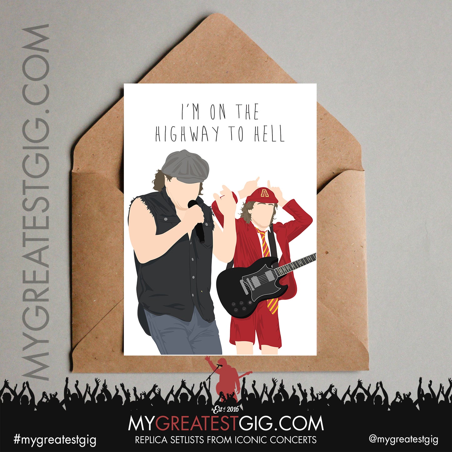 AC/DC - Lyrics Posters, Prints & Cards