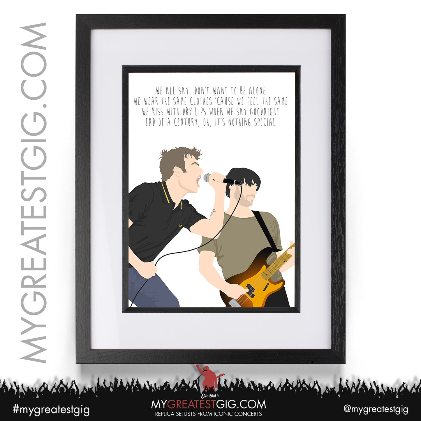 Blur - Lyrics Posters, Prints & Cards