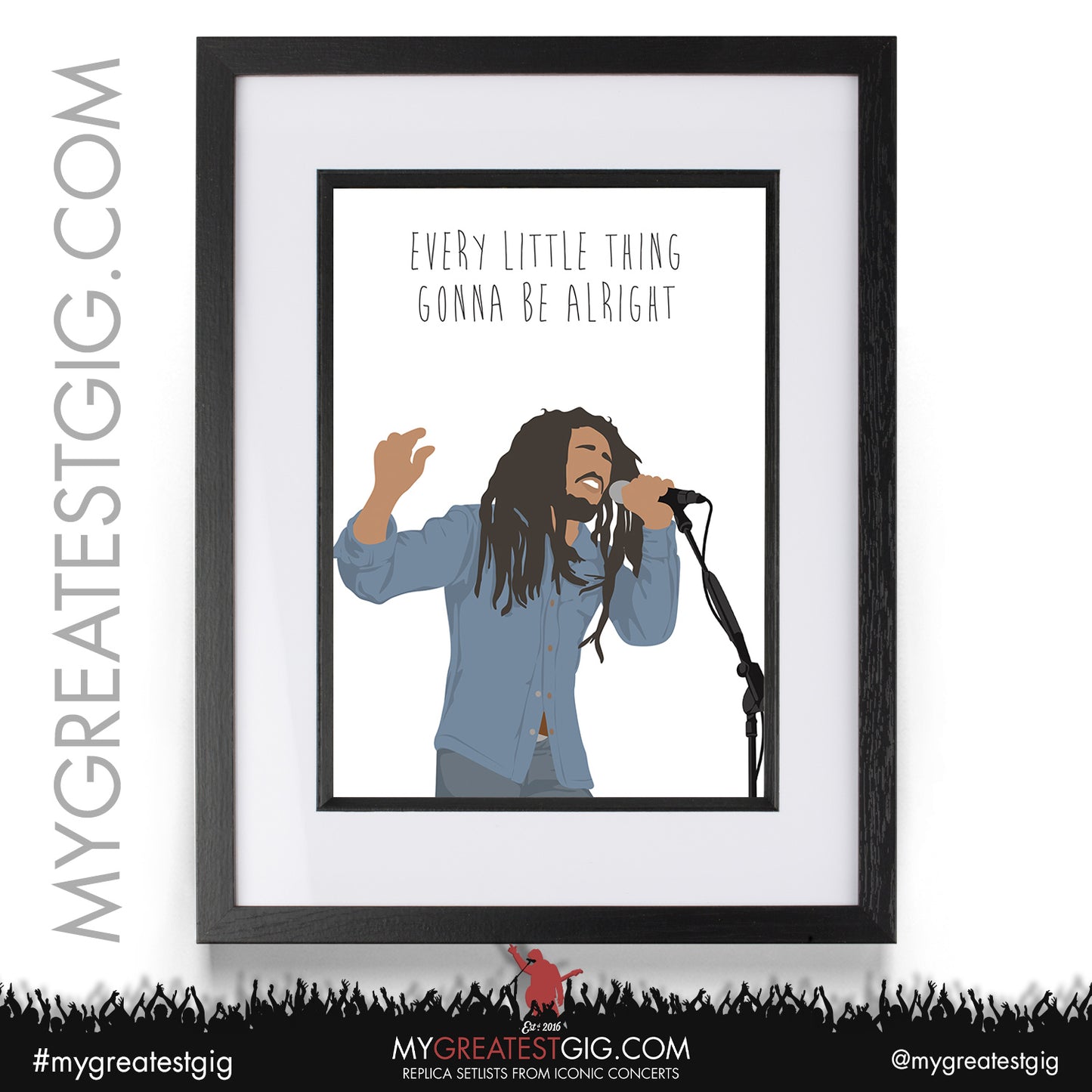 Bob Marley - Lyrics Posters, Prints & Cards