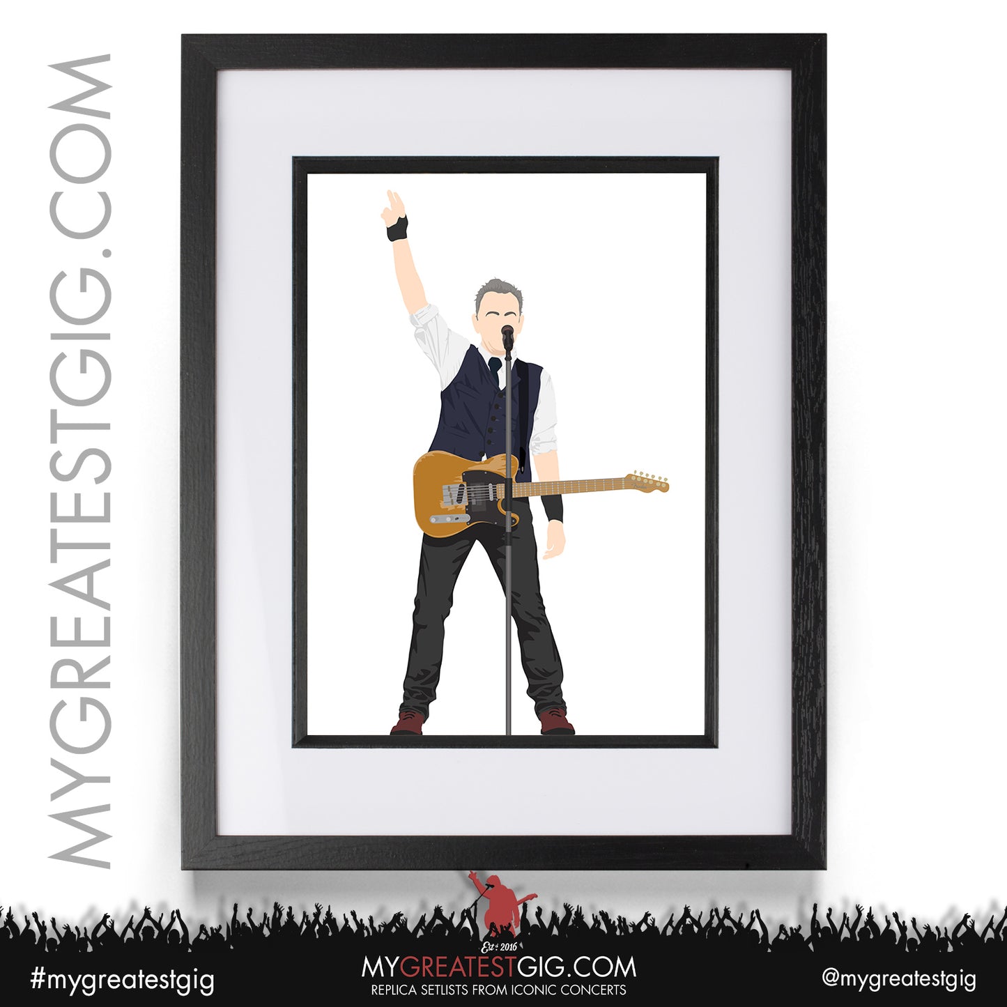 Bruce Springsteen - Lyrics Posters, Prints & Cards