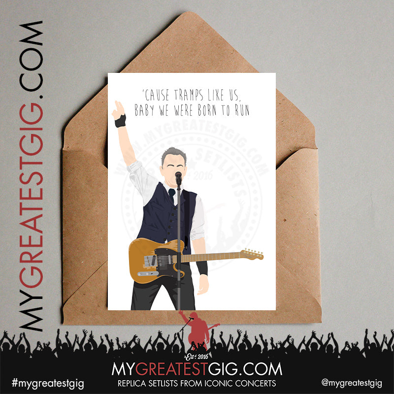 Bruce Springsteen - Lyrics Posters, Prints & Cards