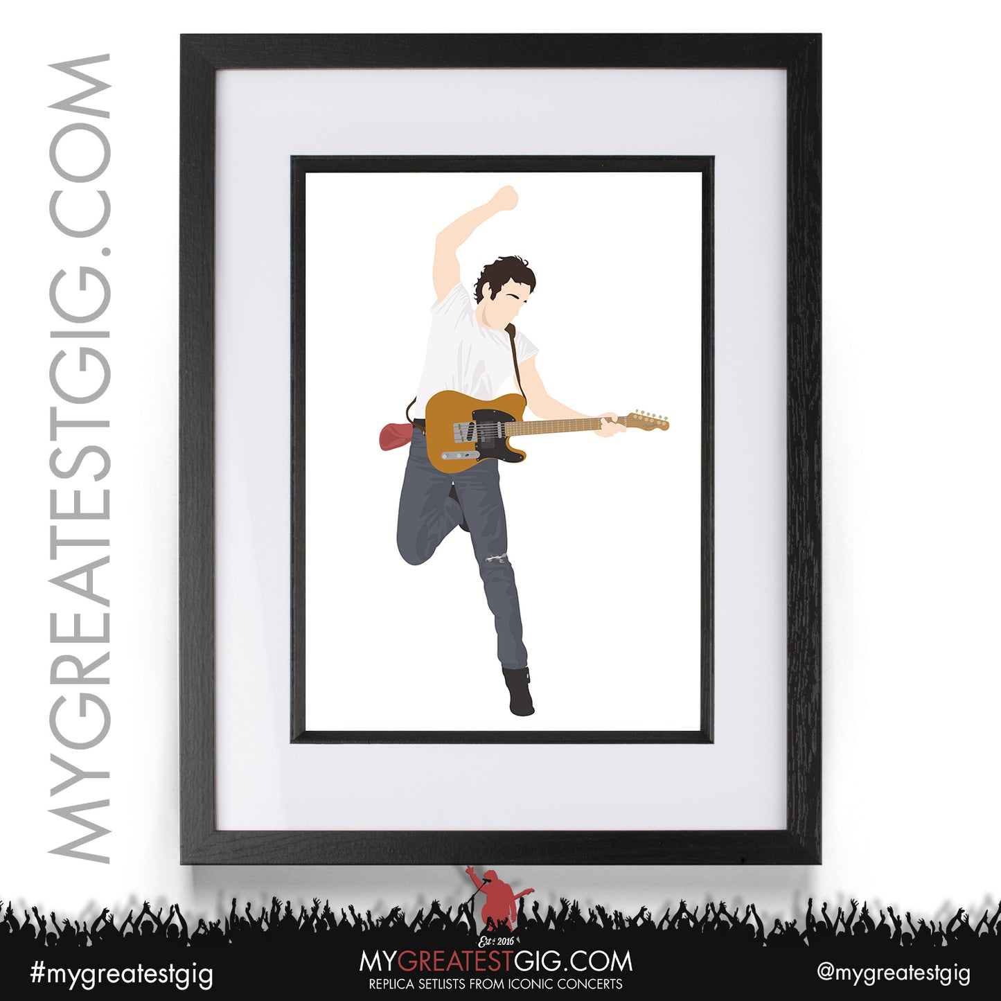 Bruce Springsteen - Lyrics Posters, Prints & Cards
