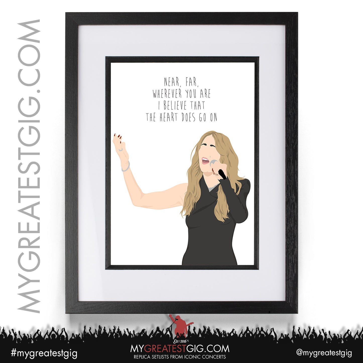 Celine Dion - Lyrics Posters, Prints & Cards