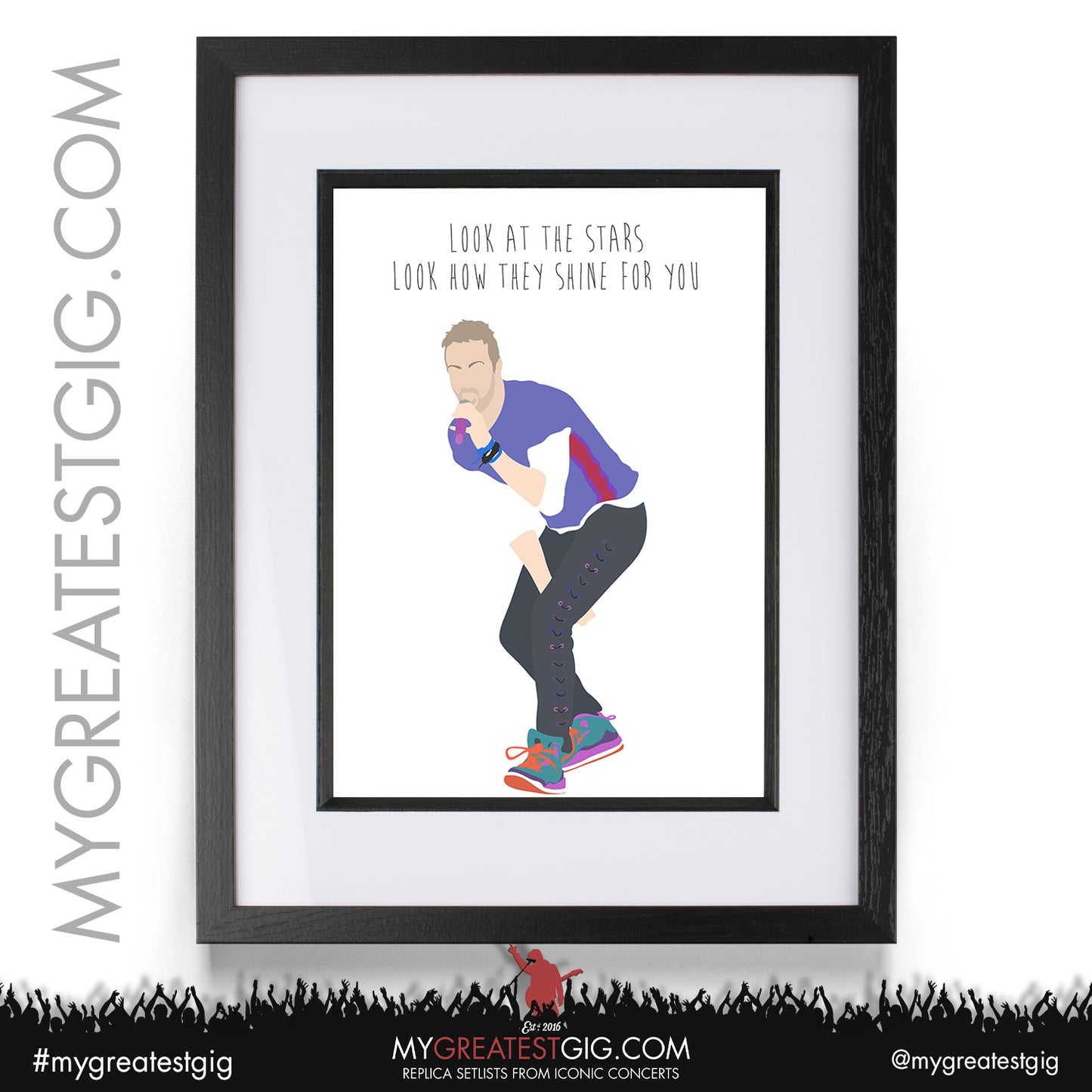 Coldplay - Lyrics Posters, Prints & Cards