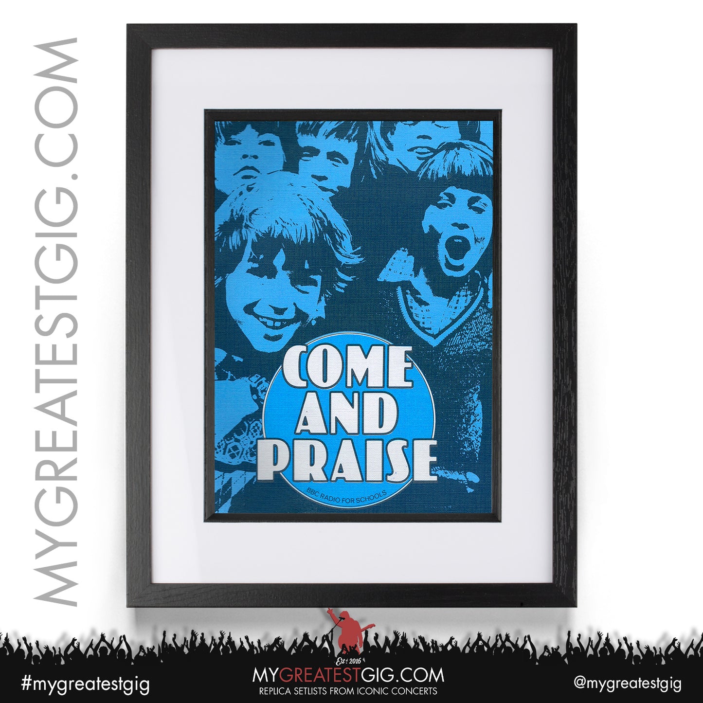Come & Praise - Matlock - April 11th 1987 Replica Setlist Poster