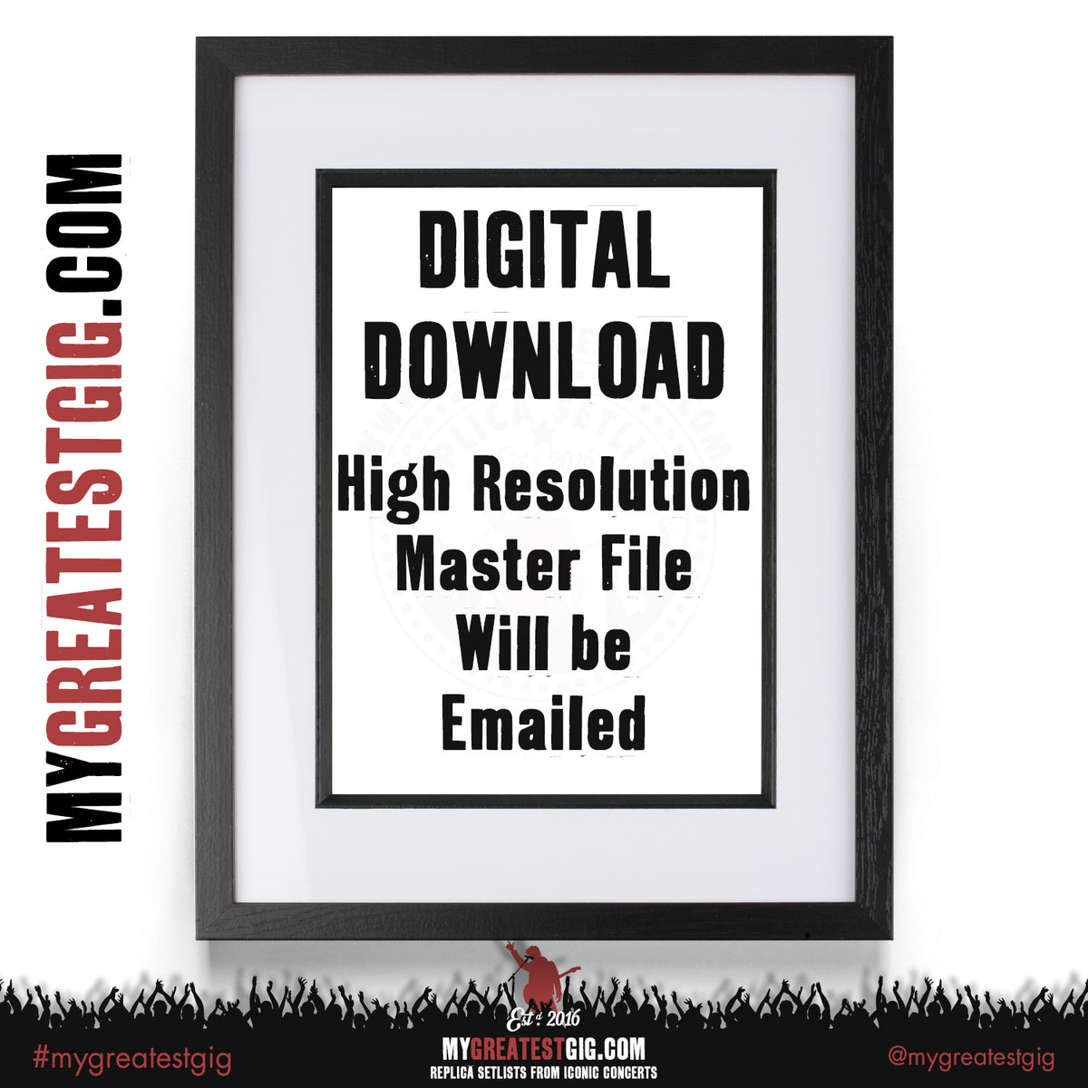 Kent - Stockholm 17th December 2016 - DIGITAL DOWNLOAD - Replica Setlist Poster