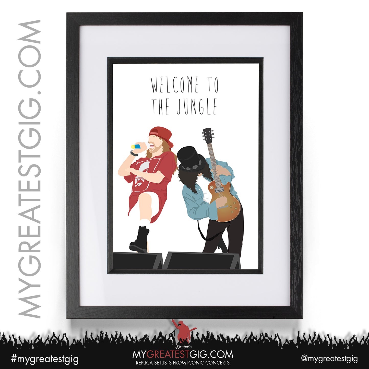 Guns N Roses - Lyrics Posters, Prints & Cards