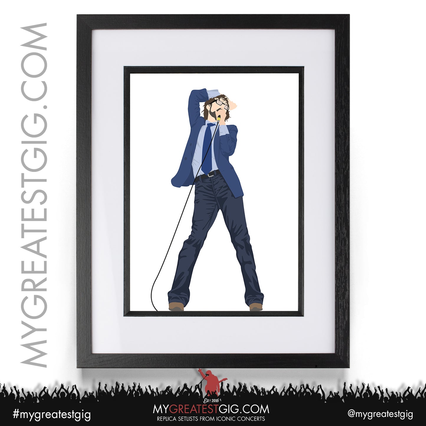 Jarvis Cocker (Pulp) - Minimal Illustration Poster