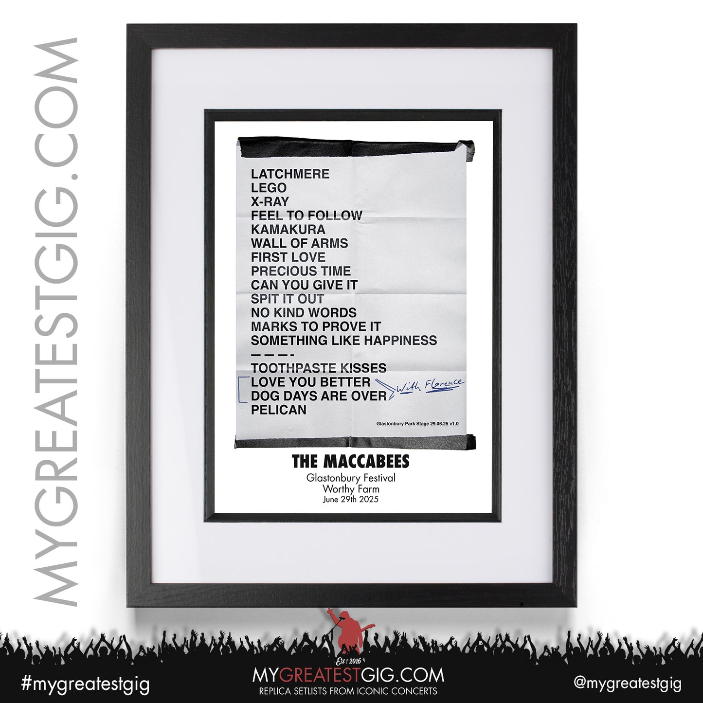 The Maccabees - Comeback Tour 2025 - Replica Setlist Posters