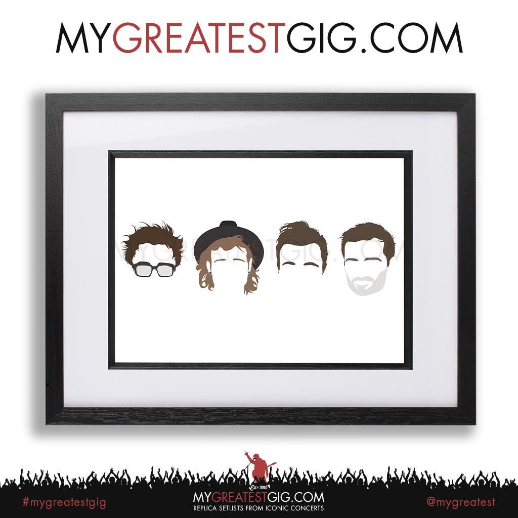 McFly - Minimal Band Hairstyles Illustration - Posters, Prints & Greeting Cards