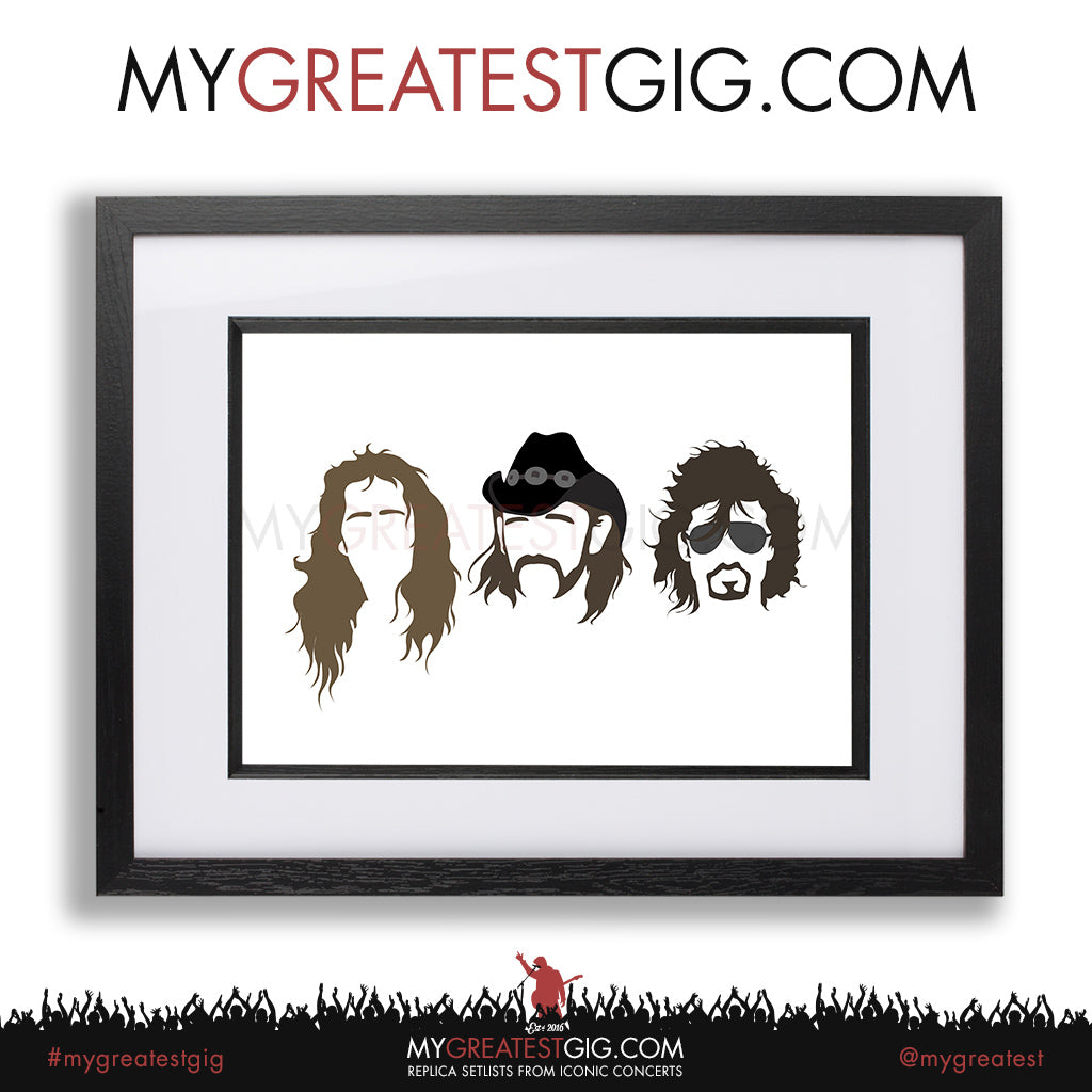 Motorhead - Minimal Band Hairstyles Illustration - Posters, Prints & Greeting Cards