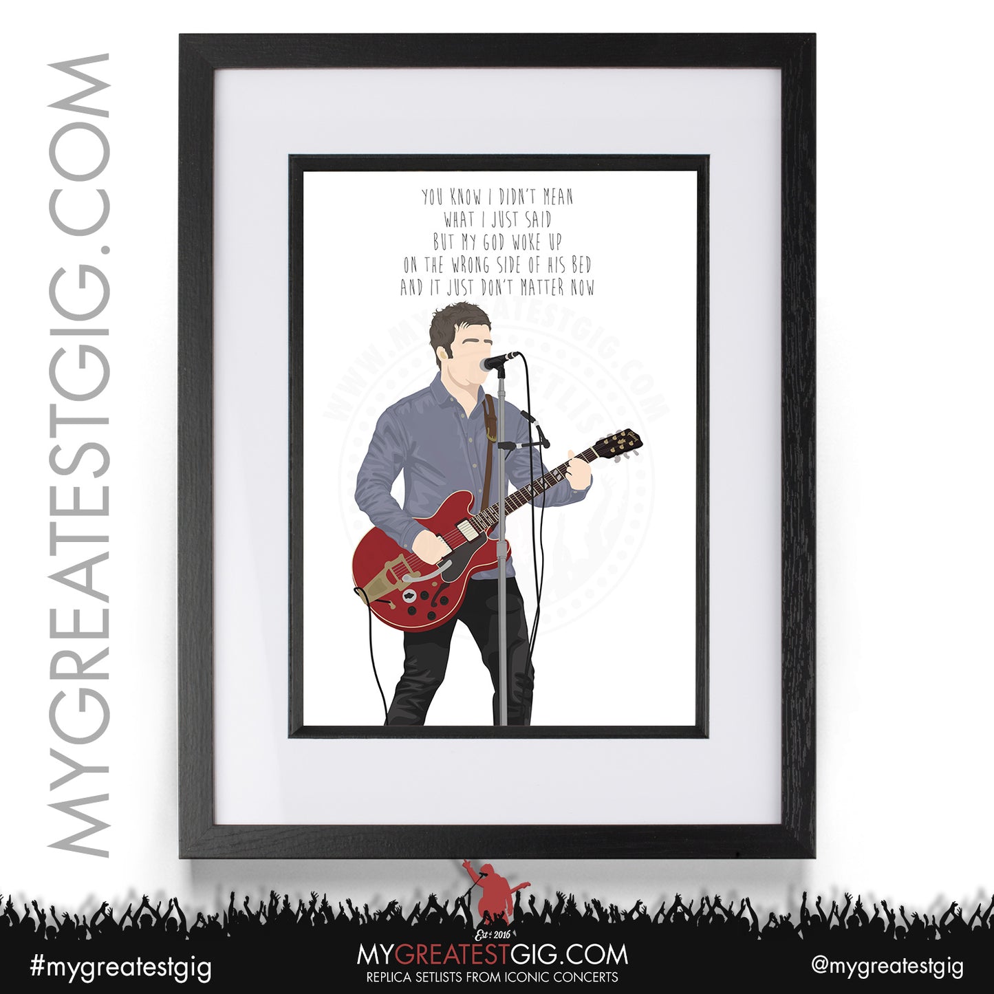 Oasis - Live '25 - Minimalist Illustration Posters