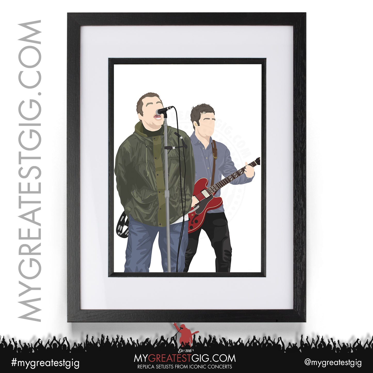Oasis - Live '25 - Minimalist Illustration Posters