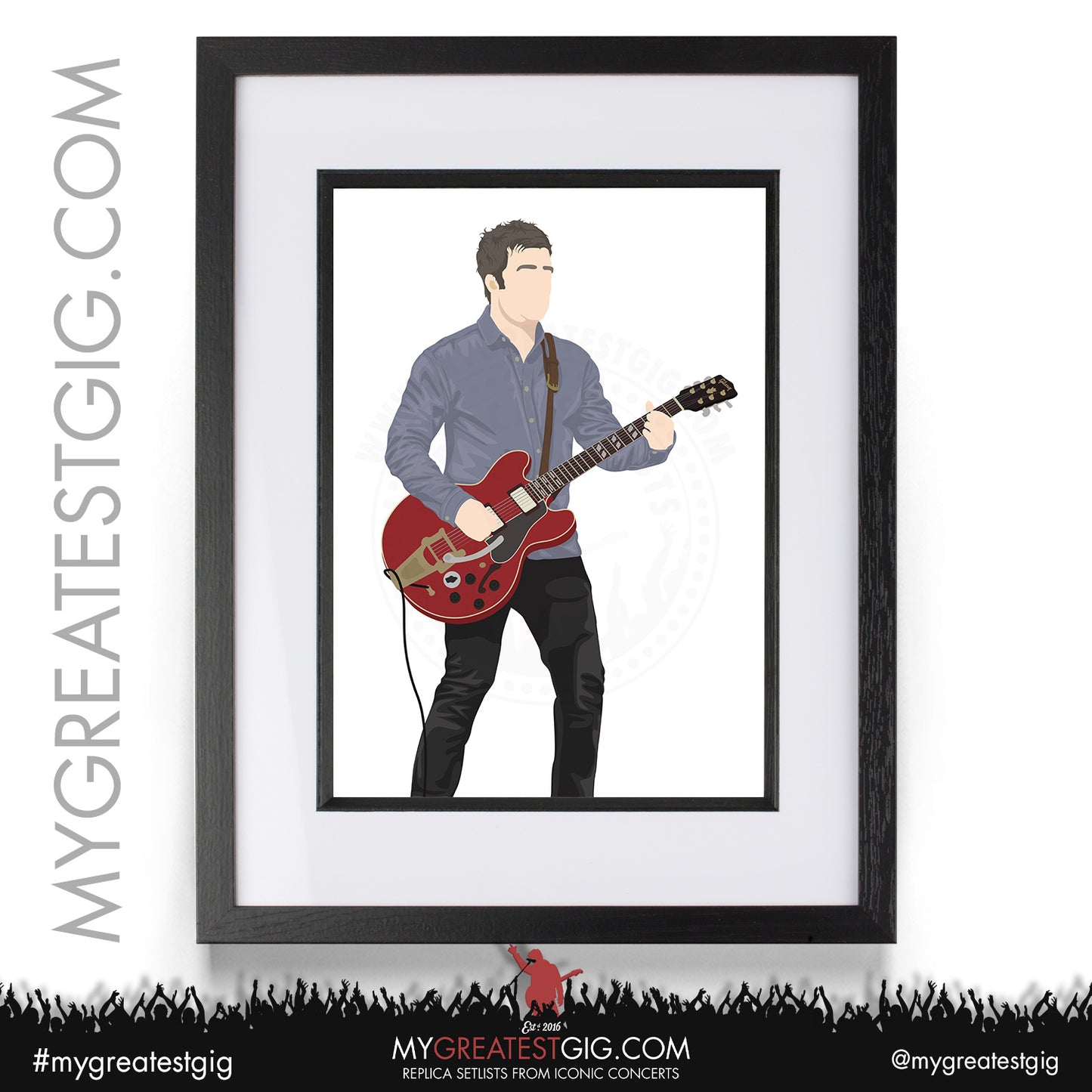 Oasis - Live '25 - Minimalist Illustration Posters