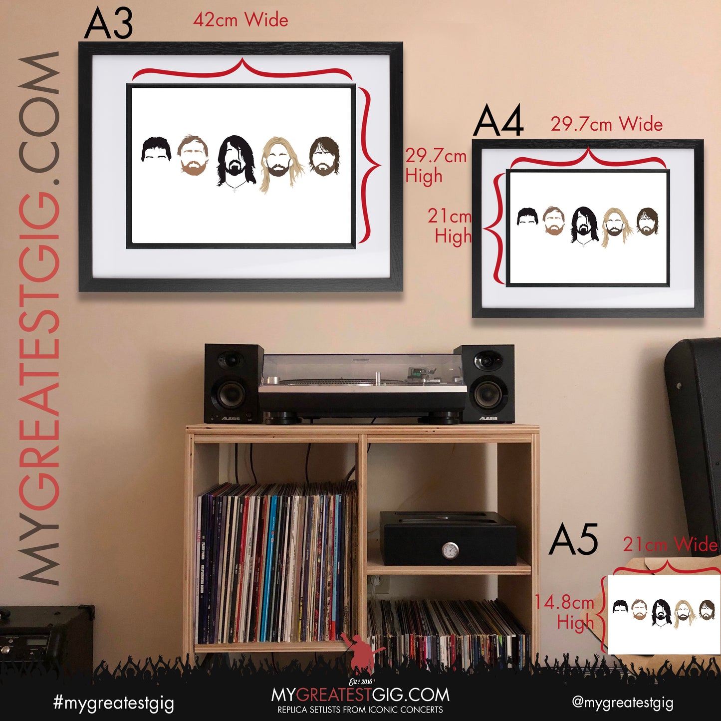 Arctic Monkeys - Minimal Band Hairstyles Illustration - Posters, Prints & Greeting Cards