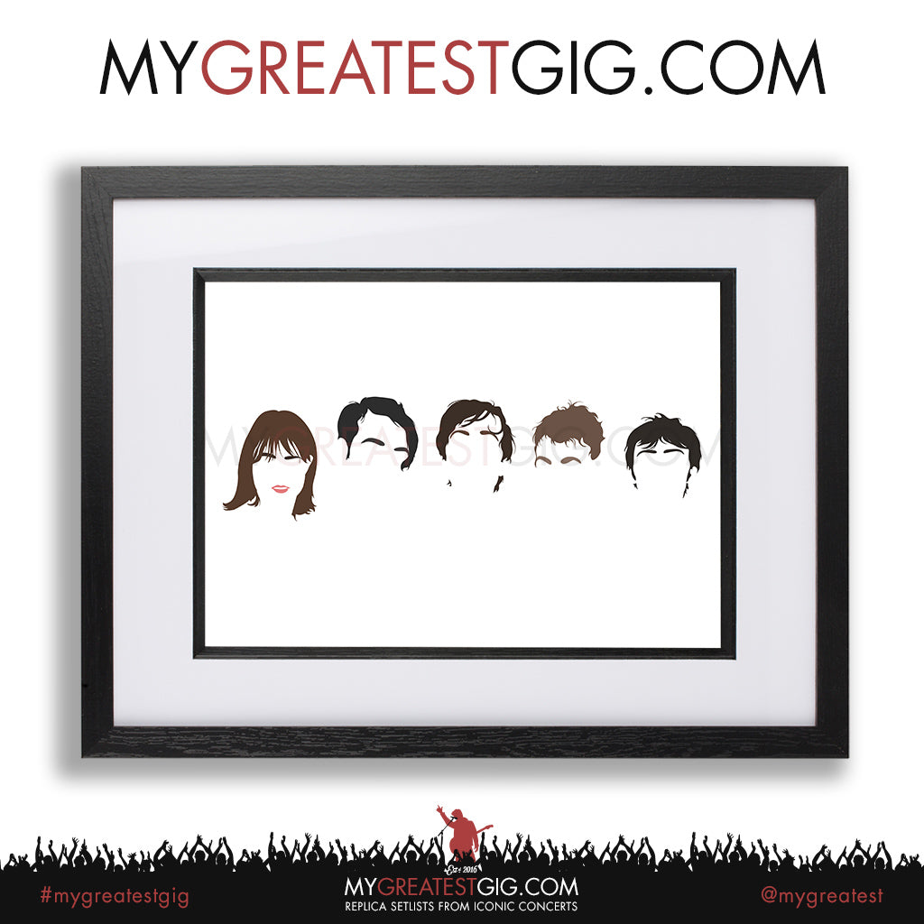 Pulp - Minimal Band Hairstyles Illustration - Posters, Prints & Greeting Cards