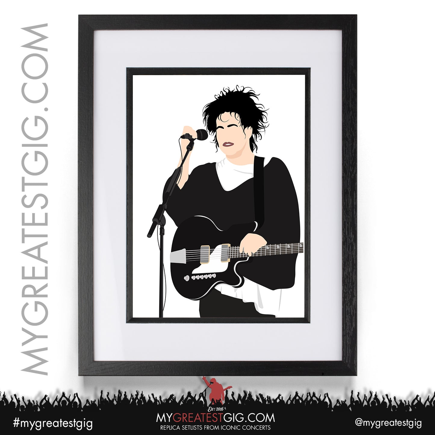 Robert Smith (The Cure) - Minimal Illustration Poster