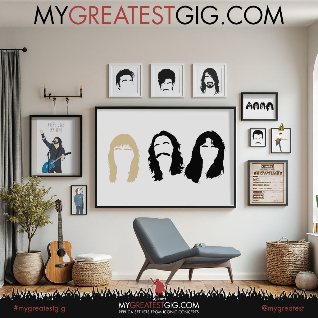 Rush - Minimal Band Hairstyles Illustration - Posters, Prints & Greeting Cards