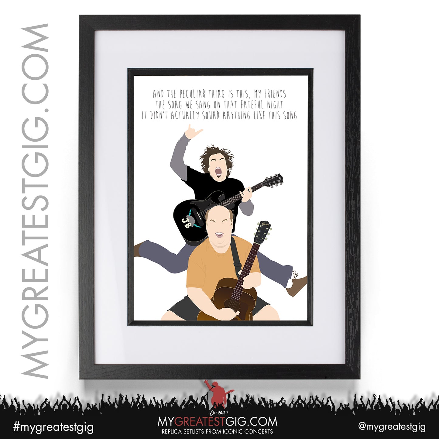 Tenacious D - Lyrics Posters, Prints & Cards