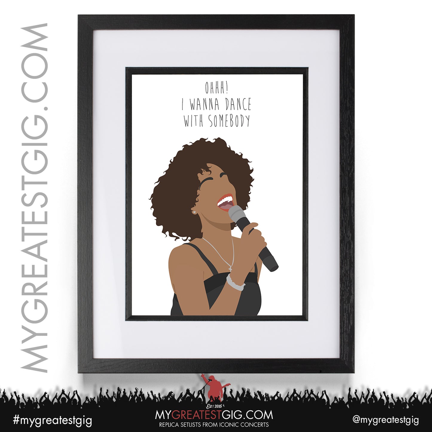 Whitney Houston - Lyrics Posters, Prints & Cards