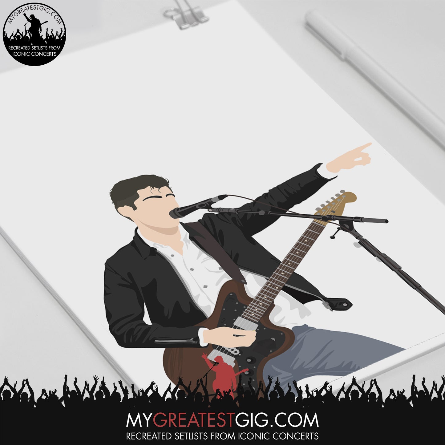 Alex Turner (Arctic Monkeys) - Minimal Illustration Poster