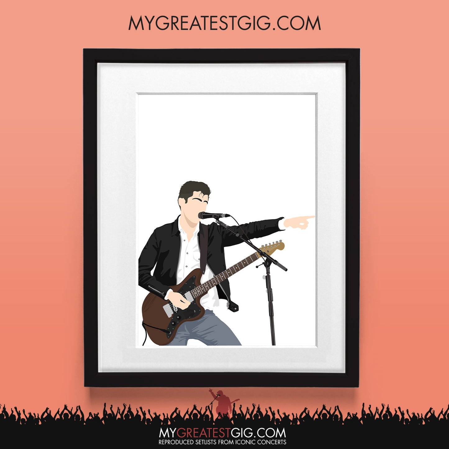 Alex Turner (Arctic Monkeys) - Minimal Illustration Poster