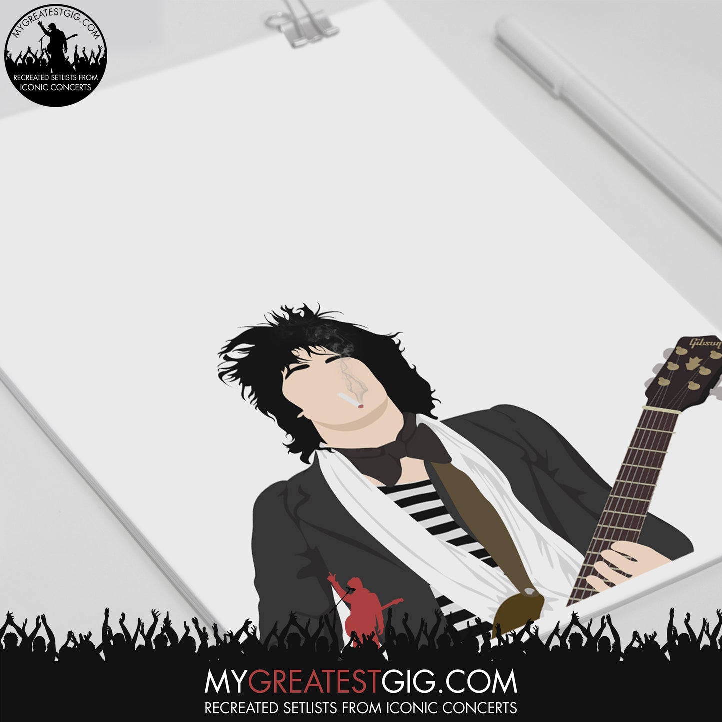 Keith Richards - Minimal Illustration Poster
