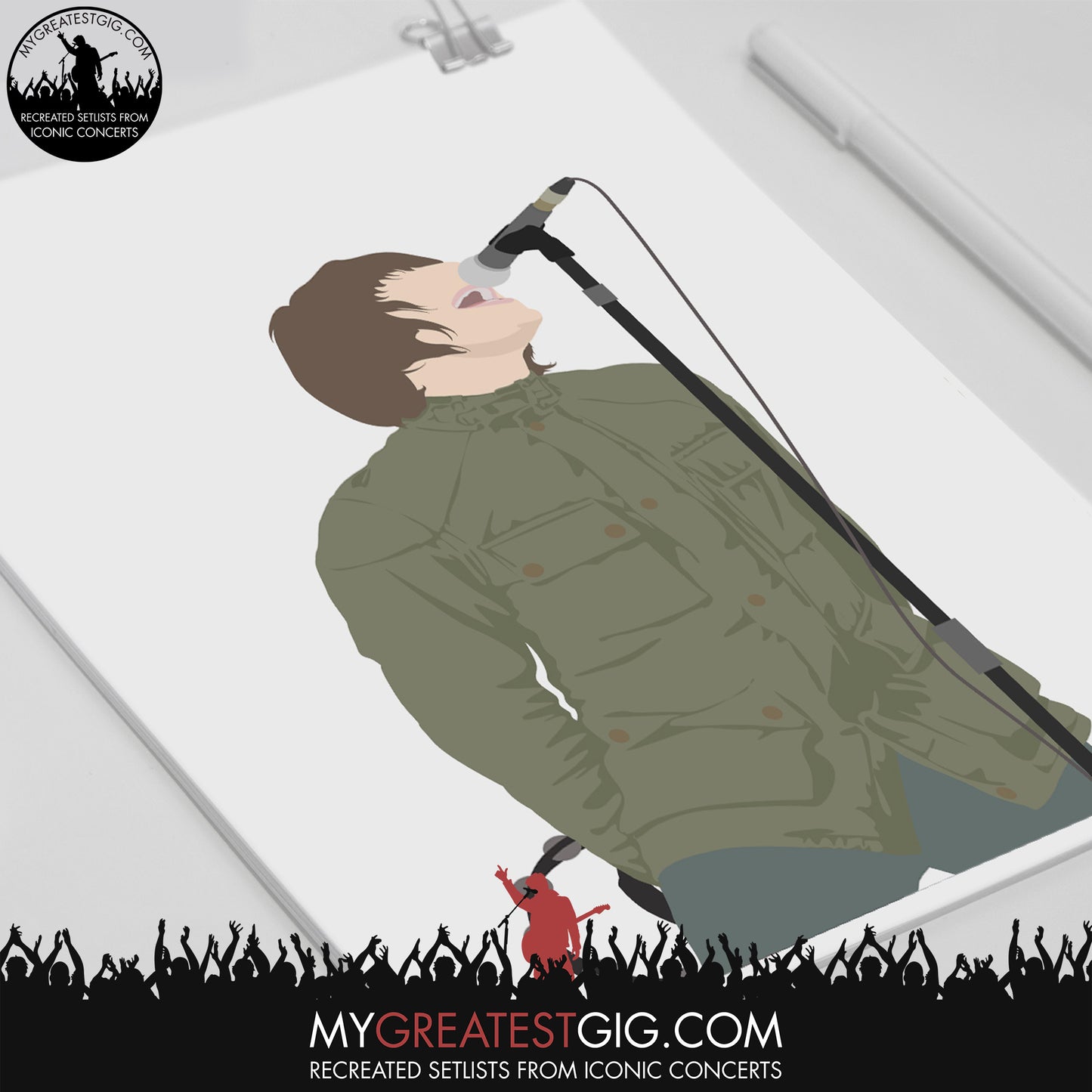 Liam Gallagher - Minimal Illustration Poster