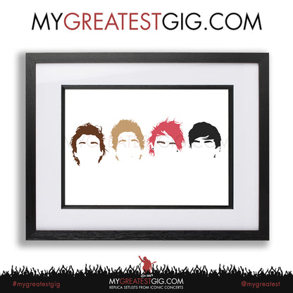 5 Seconds Of Summer - Minimal Band Hairstyles Illustration - Posters, Prints & Greeting Cards