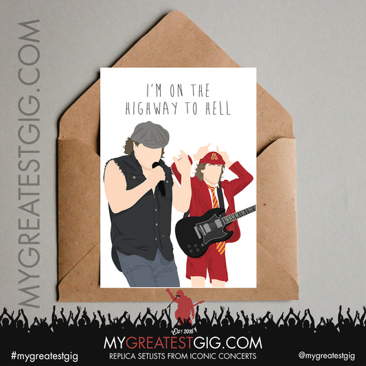 AC/DC - Lyrics Posters, Prints & Cards