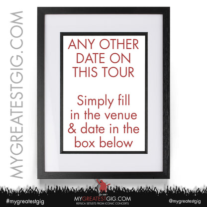 Manic Street Preachers - Critical Thinking - April/May 2025 Replica Setlist Posters