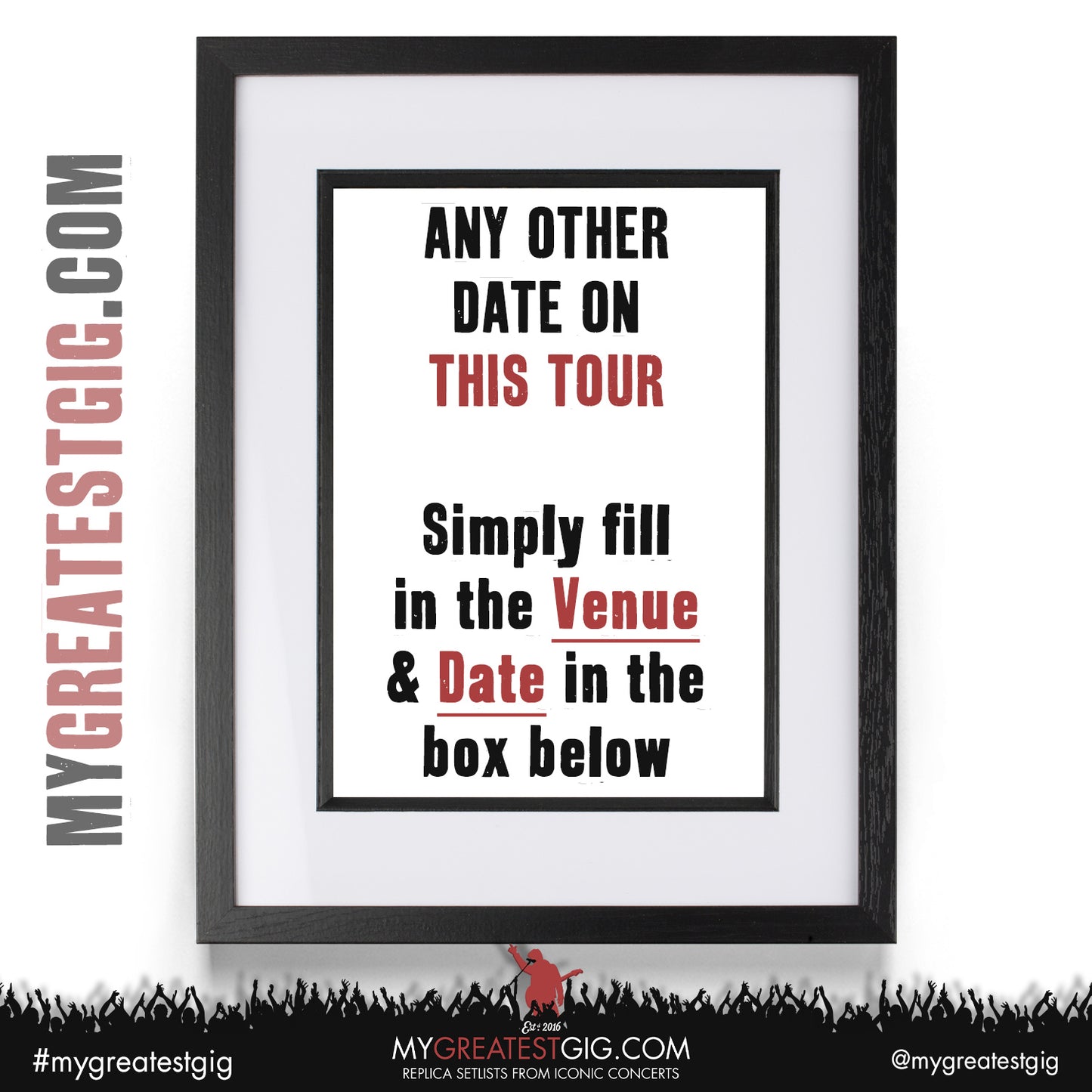 Biffy Clyro - Futique Tour 2026 - Replica Setlist Posters