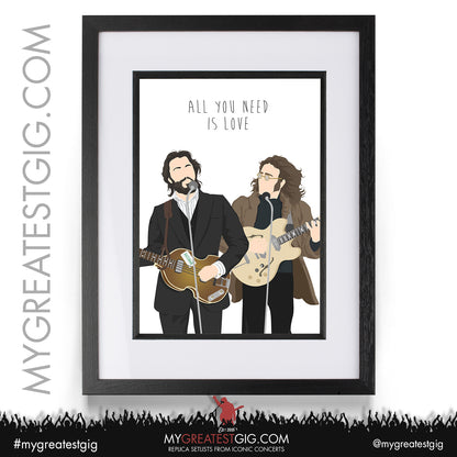 The Beatles - Lyrics Posters, Prints & Cards