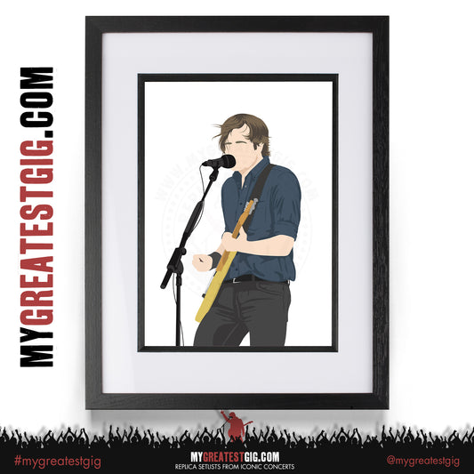 Ben Gibbard (Death Cab For Cutie) - Minimal Illustration Poster