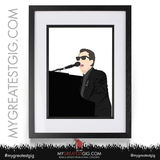 Billy Joel - Minimal Illustration Poster