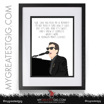 Billy Joel - Lyrics Posters, Prints & Cards
