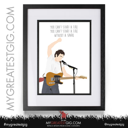 Bruce Springsteen - Lyrics Posters, Prints & Cards