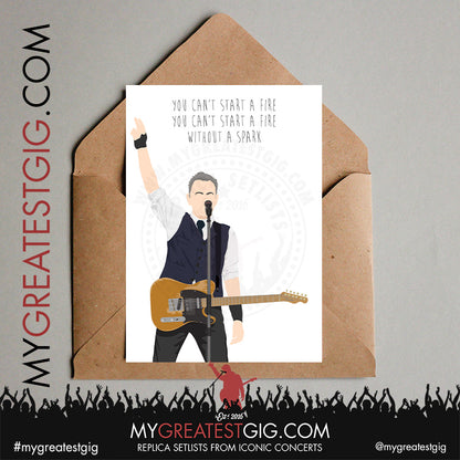 Bruce Springsteen - Lyrics Posters, Prints & Cards