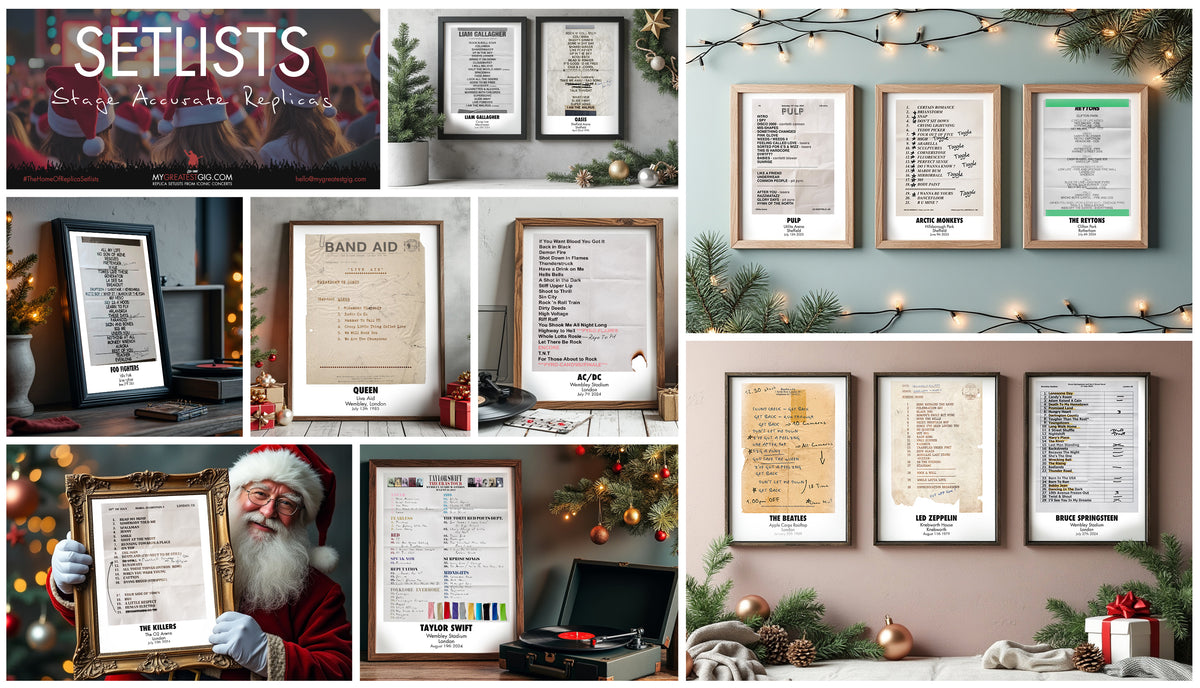 Setlist Frame Replica Setlist Poster Art Shop | The Home of Set List Art since 2016 ...