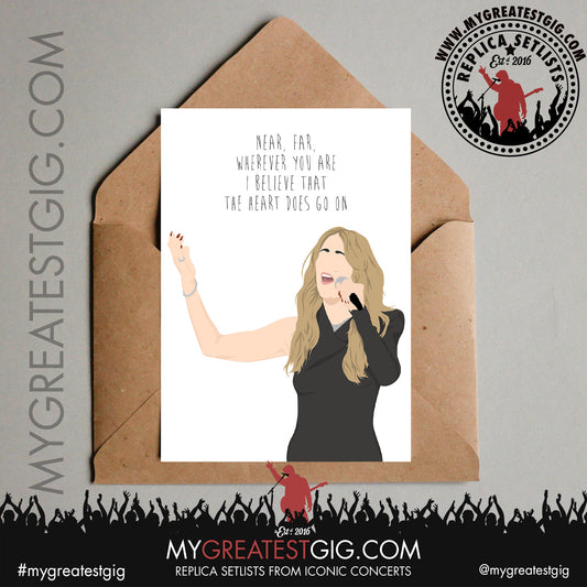 Celine Dion - Lyrics Posters, Prints & Cards