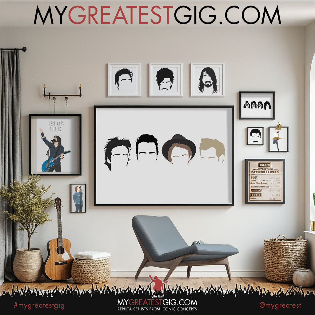The Clash - Minimal Band Hairstyles Illustration - Posters, Prints & Greeting Cards