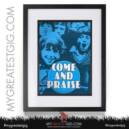 Come & Praise - Matlock - April 11th 1987 Replica Setlist Poster