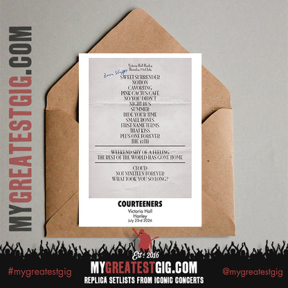 Courteeners - Pink Cactus Cafe Tour 2026 -  Replica Setlist Posters