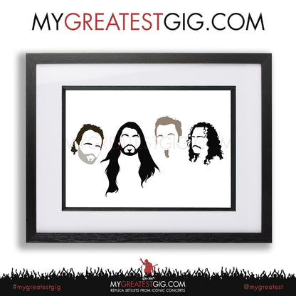 Metallica - Minimal Band Hairstyles Illustration - Posters, Prints & Greeting Cards