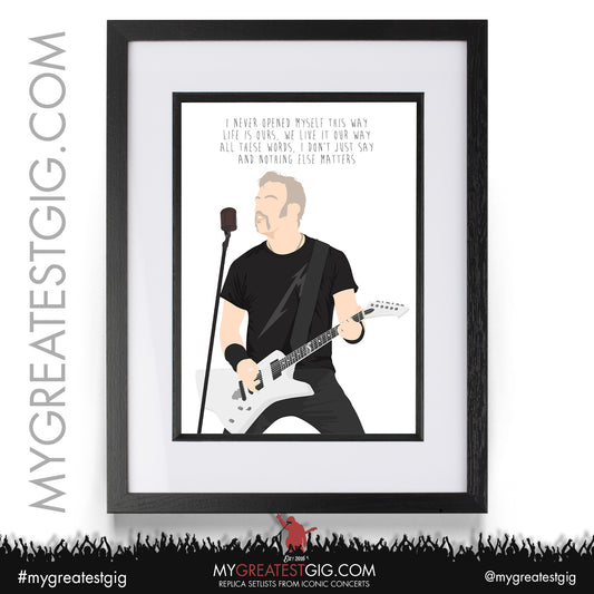 Metallica - Lyrics Posters, Prints & Cards
