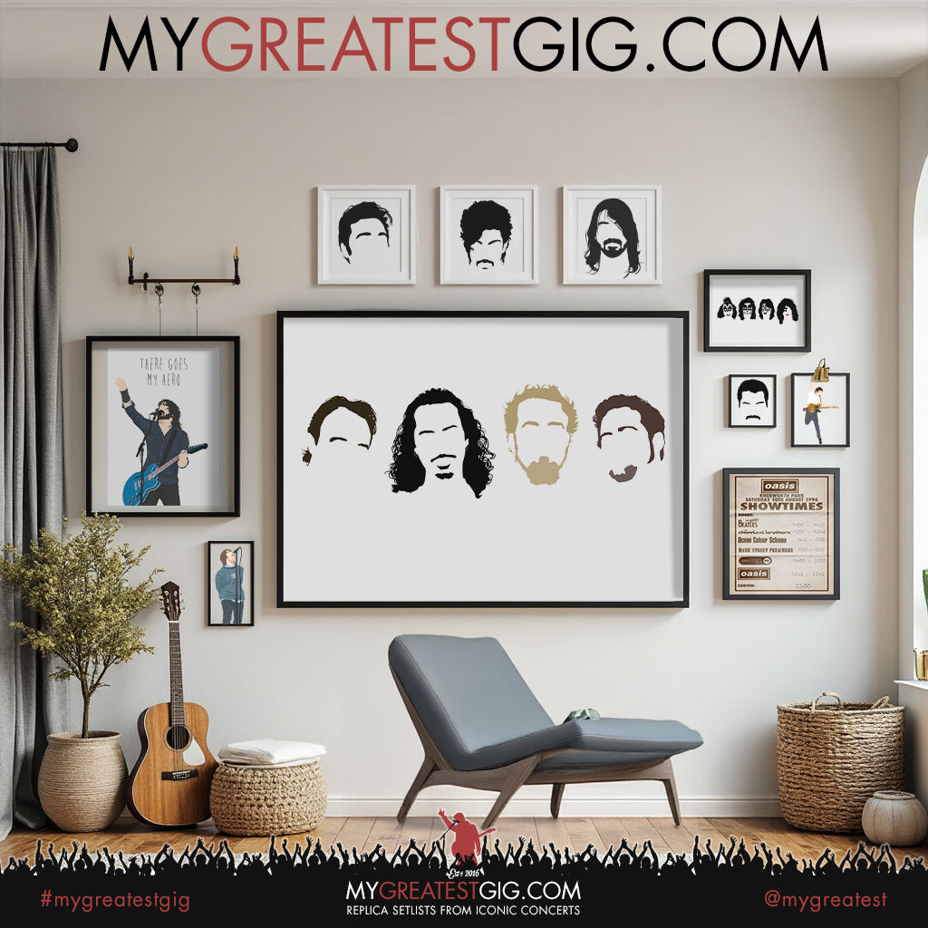 Metallica - Minimal Band Hairstyles Illustration - Posters, Prints & Greeting Cards