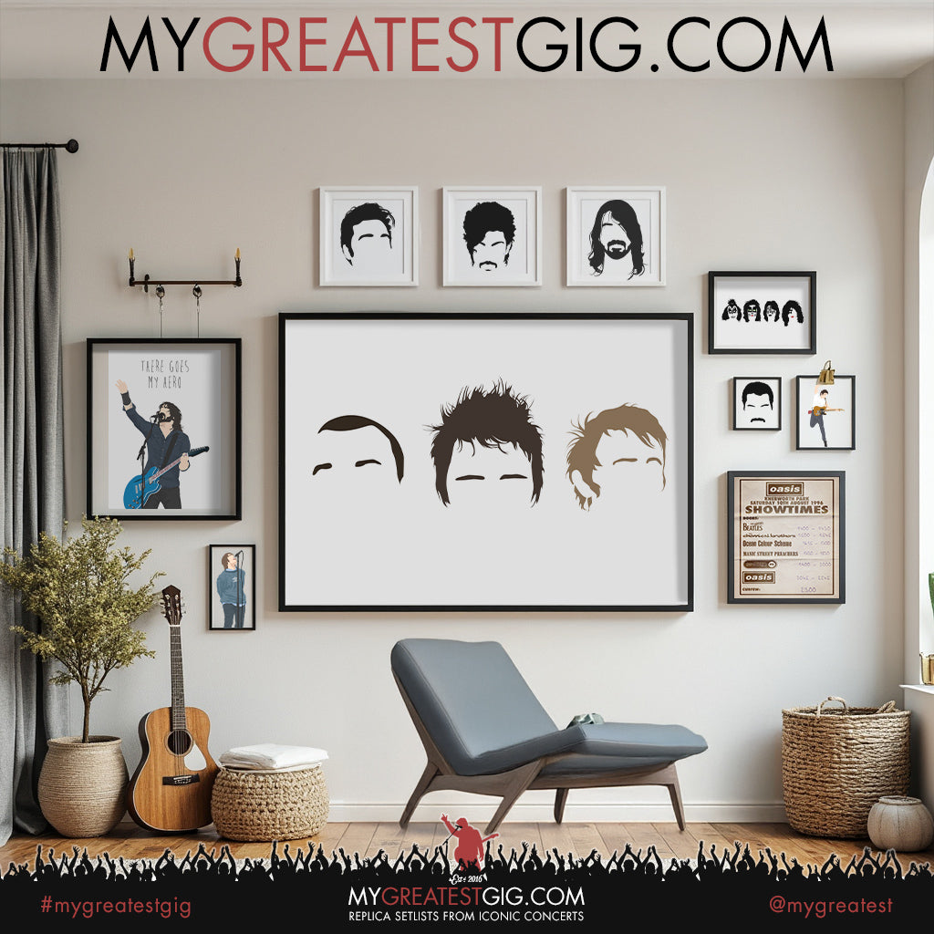 Muse - Minimal Band Hairstyles Illustration - Posters, Prints & Greeting Cards