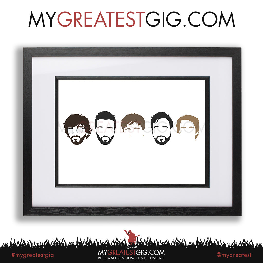 Nothing But Thieves - Minimal Band Hairstyles Illustration - Posters, Prints & Greeting Cards