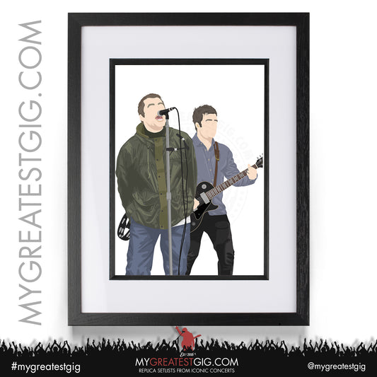 Oasis - Live '25 - Minimalist Illustration Posters